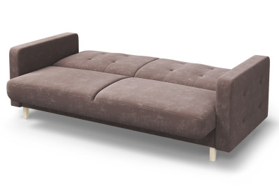 Диван Памир кофе прямой с подлокотниками