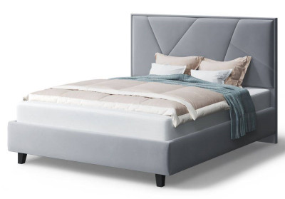 Кровать Ингрид, 1400*2000 мм, на опорах, серый