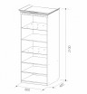 Шкаф 2-х дверный для посуды НГ-4 "Гармония-6"