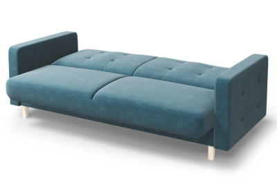 Диван Памир морская волна прямой с подлокотниками