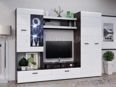 Гостиная Нэнси New Вариант №4 дуб-белый