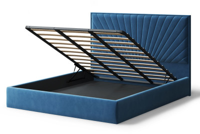 Кровать Леона, 2000*1800 мм, синий