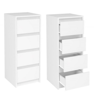 Комод 4 ящика Айден КМ06-400 белый