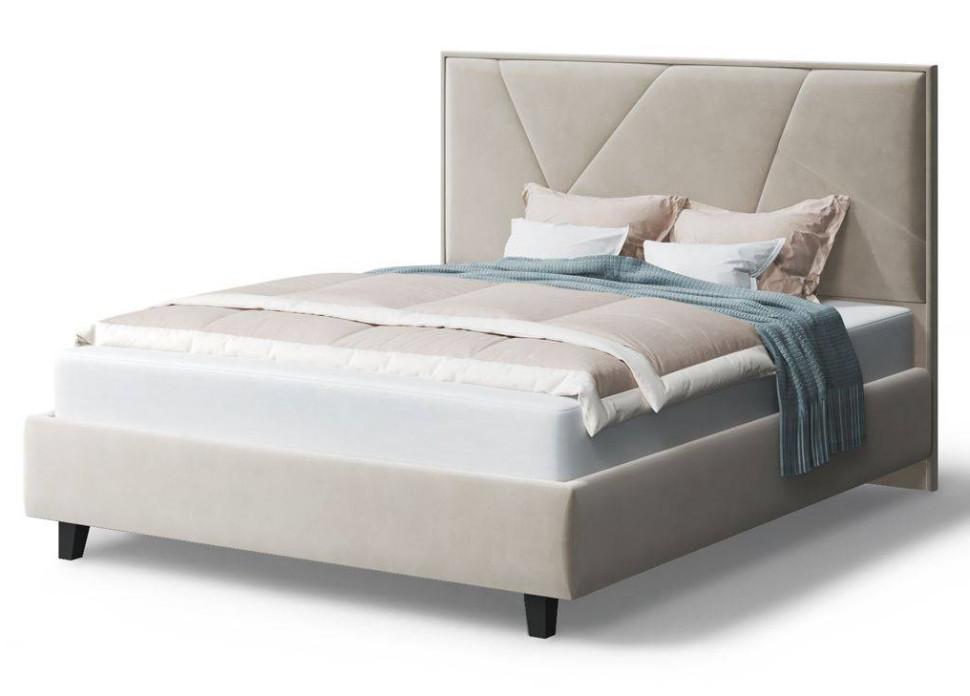 Кровать Ингрид, 1400*2000 мм, на опорах, бежевый