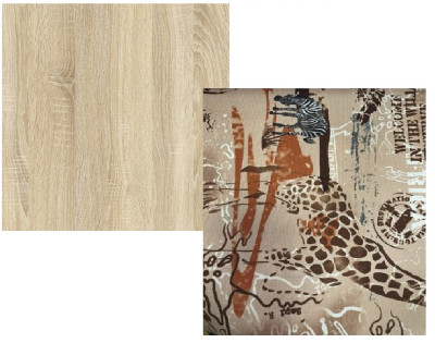 Кровать детская двухъярусная Карамель 75 Дуб Сонома САВАНА