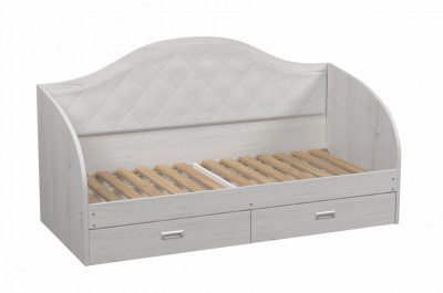 Кровать с ящиками с мягкой спинкой Юниор ГИП-14