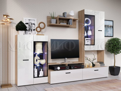 Гостиная Нэнси New Вариант №3 белый