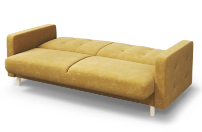 Диван Памир желтый прямой с подлокотниками