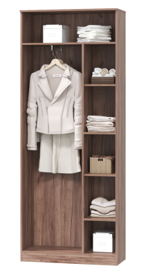 Шкаф для платья и белья Тоскана 902мм с выдвижной штангой