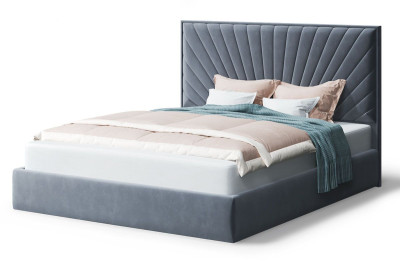 Кровать Леона, 2000*1800 мм, темно-серый