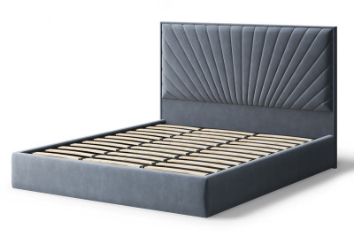 Кровать Леона, 2000*1800 мм, темно-серый