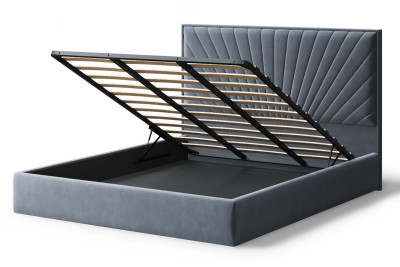 Кровать Леона, 2000*1800 мм, темно-серый