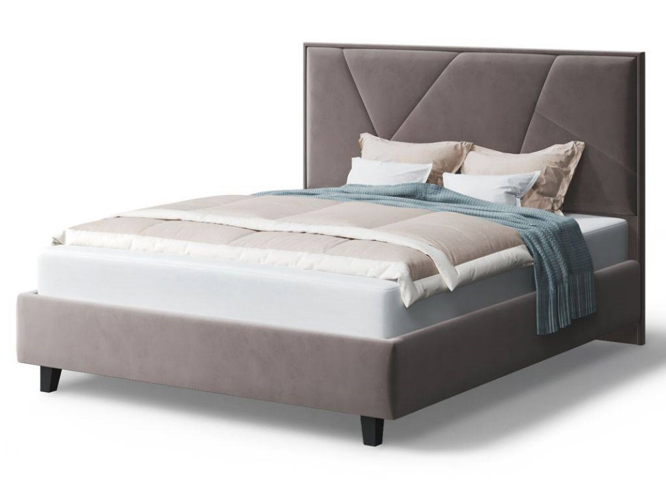 Кровать Ингрид, 1400*2000 мм, на опорах, кофе