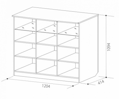 Шкаф-витрина ГМ-10 Гармония-7