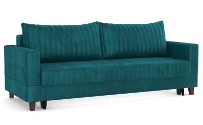 Диван-кровать изумрудный ЕвроМагнат велюр тенерифе