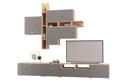 Гостиная Скайлайн, набор ДГ- 1, дуб сонома светлый/графит