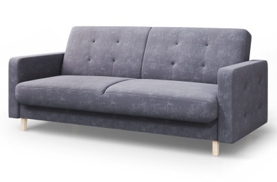 Диван Памир серо-голубой прямой с подлокотниками