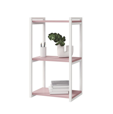 Полка Лило на металлокаркасе, пепельная роза, бежевый