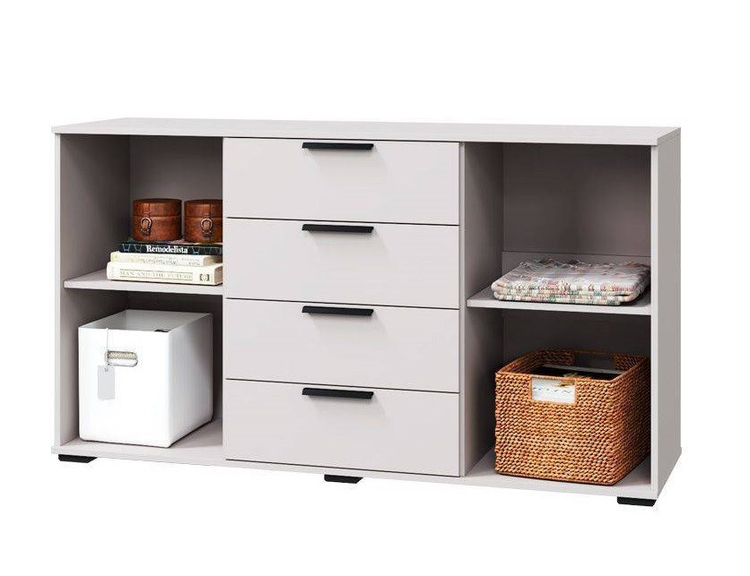 Комод Наоми, 2 двери и 4 ящика, кашемир