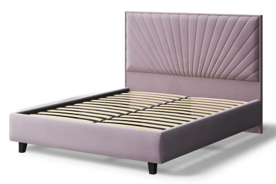 Кровать Леона, 2000*1800 мм, лиловый на ножках