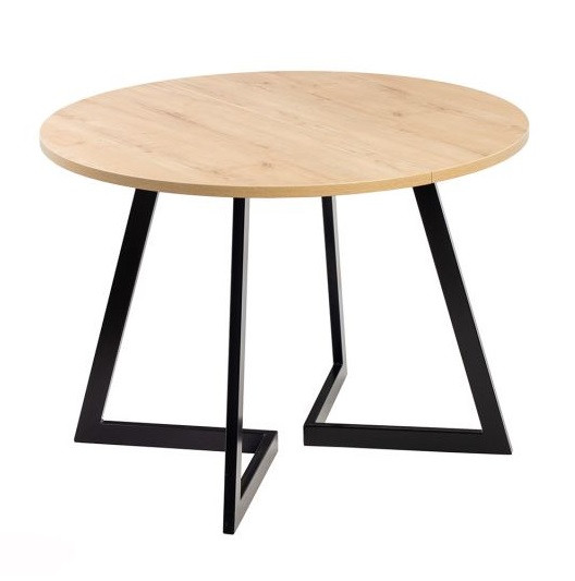 Стол раздвижной Рим-940 EGGER (940/1390) дуб ирландский/черный