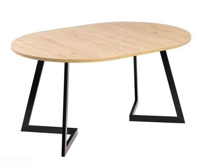 Стол раздвижной Рим-940 EGGER (940/1390) дуб ирландский/черный