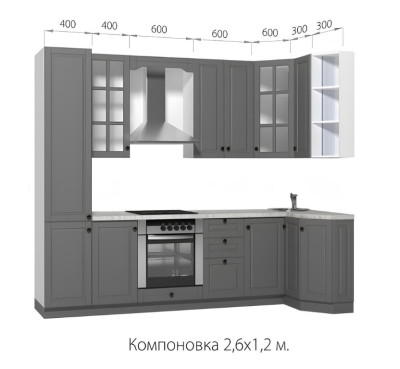 Кухонный гарнитур угловой Верона 2,2 х 1,2 м