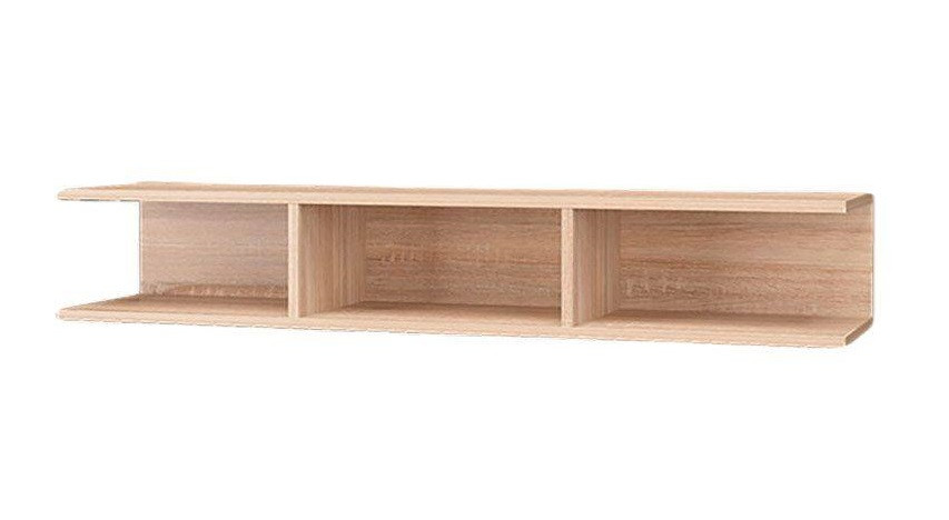 Полка Скайлайн 1200 с перегородками, дуб сонома светлый