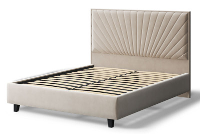Кровать Леона, 2000*1800 мм, бежевый на ножках