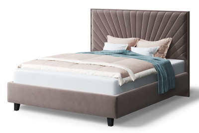 Кровать Леона, 2000*1800 мм, кофе на ножках