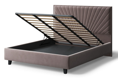 Кровать Леона, 2000*1800 мм, кофе на ножках