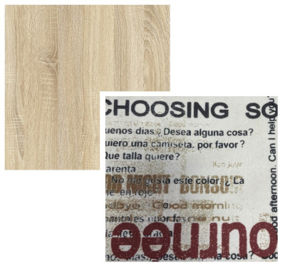 Кровать детская двухъярусная Карамель 75 Дуб Сонома ГАЗЕТА